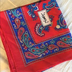 Vintage 1980’s paisley 100% silk scarf